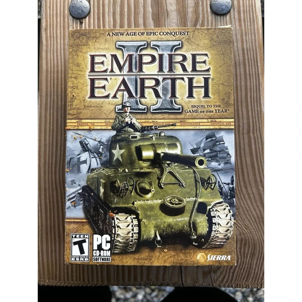 Empire Earth 2 II PC Game Double CD-ROM Boxed Box Manual Hot Keys Guide used